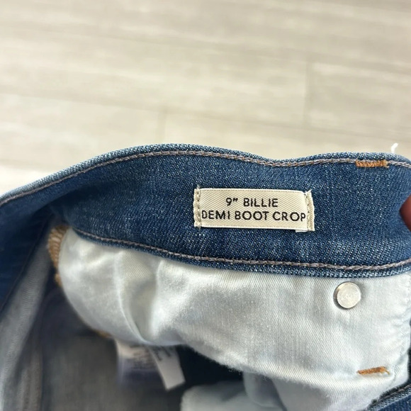 J. Crew 9" Billie demi-boot crop jean wide leg flare size 32 - Picture 9 of 16